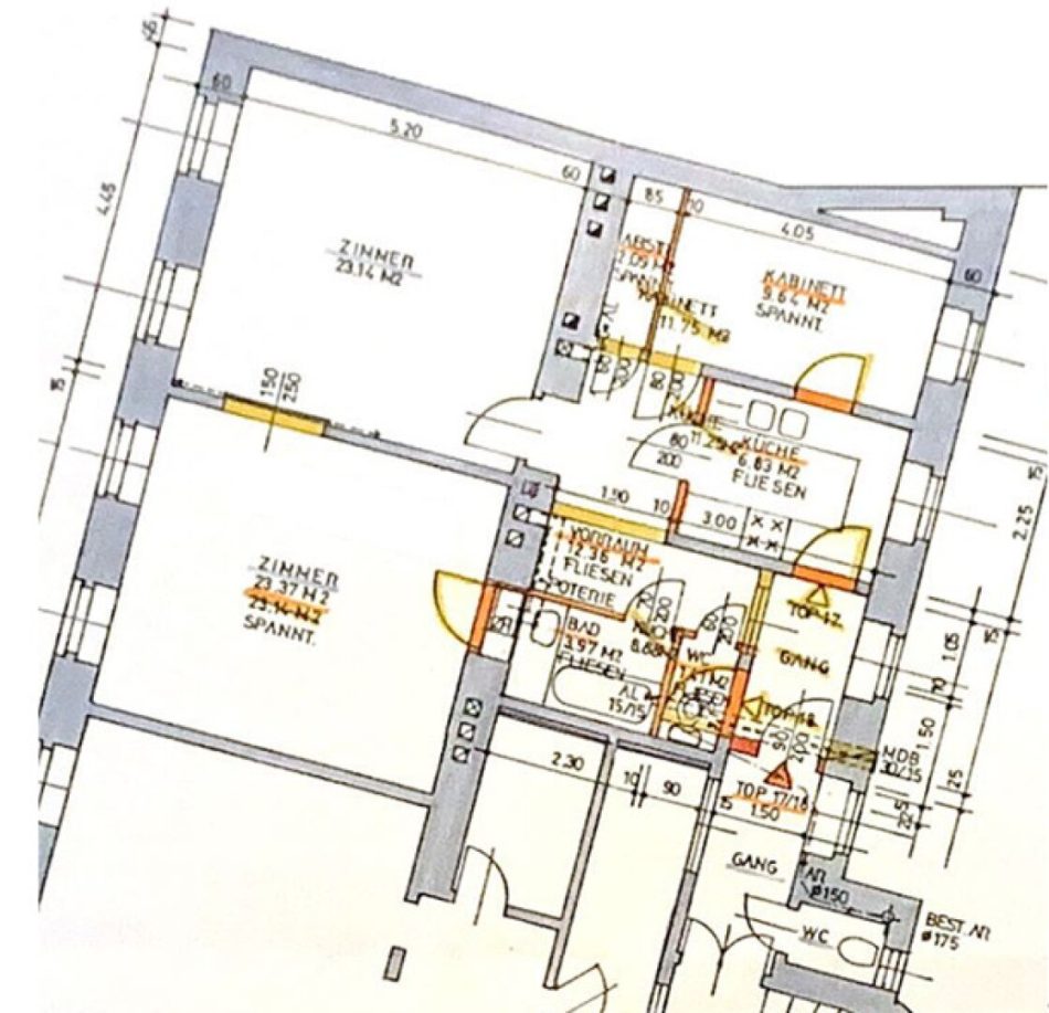 Grundriss Breitenfelder Gasse