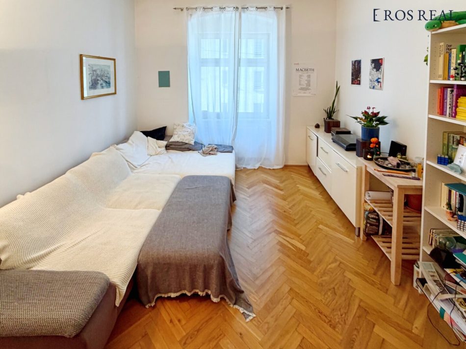 Seitenberggasse, 41 m² Altbauwohnung, Wohnzimmer, Extraküche, Schlafkabinett, Parketten, unbefristet vermietet